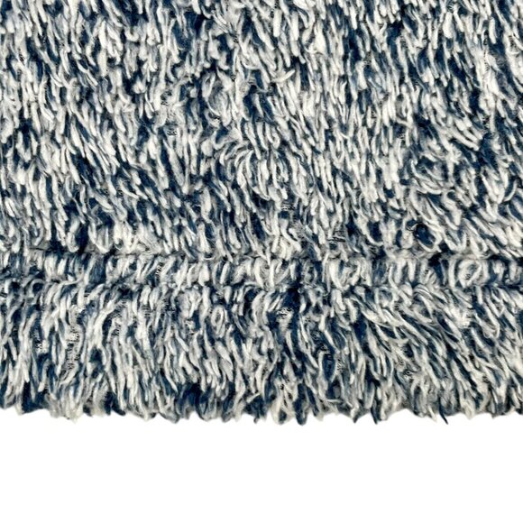 UNIQLO Deep Pile Fleece Crew Neck Sweatshirt Top Navy and White Mottled Womens S - Picture 7 of 11